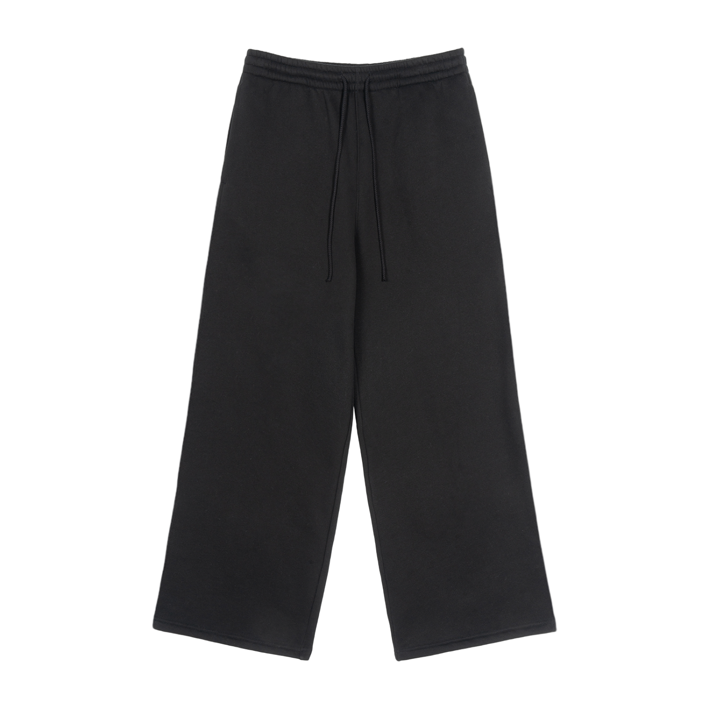 Fleece Drawstring Straight-Leg Sweatpants
