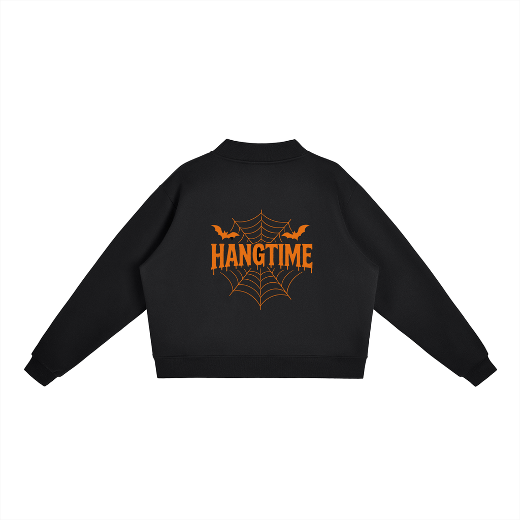 Essential Fleece Mock-Neck Crew Sweatshirt