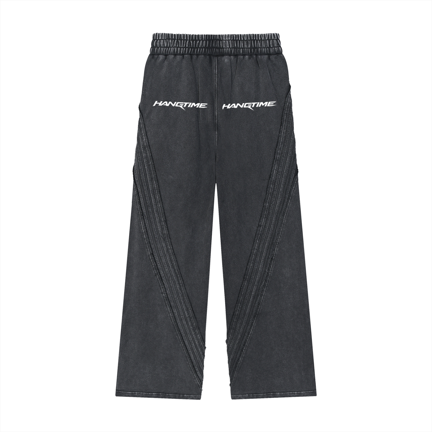 Snow Washed Tape Raw Edge Sweatpants