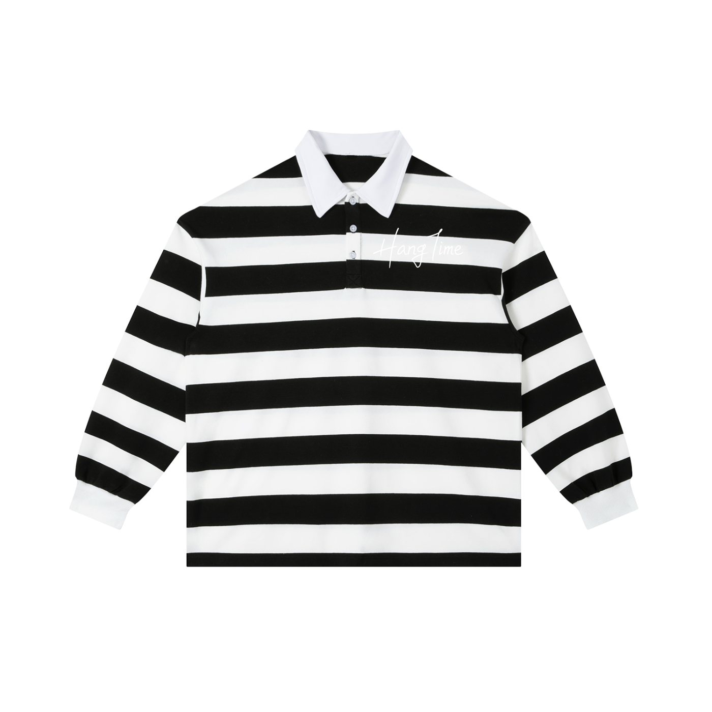 Color Block Stripe Polo Shirt