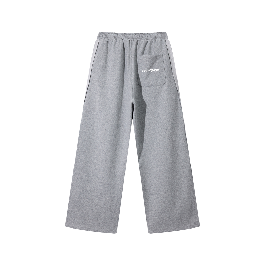 Contrast Tape Straight-Leg Sweatpants