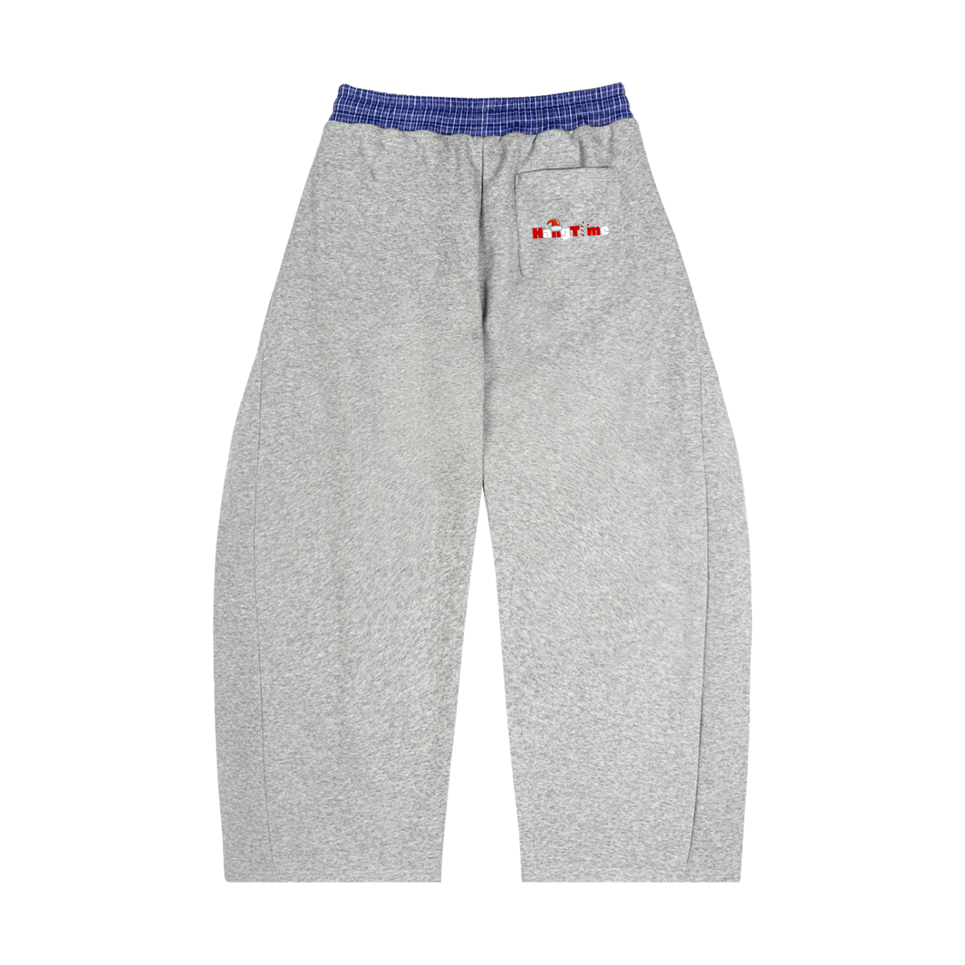 Plaid Waistband Barrel Sweatpants