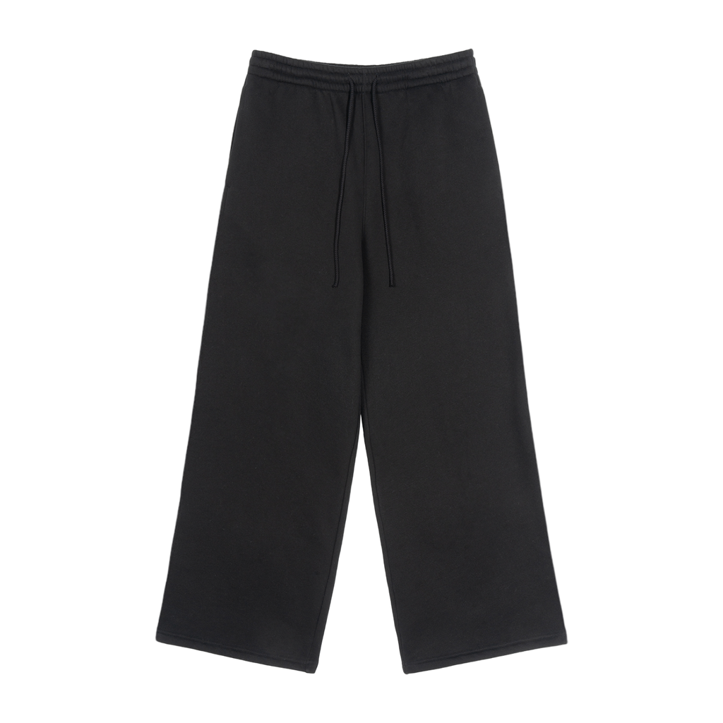 Fleece Drawstring Straight-Leg Sweatpants