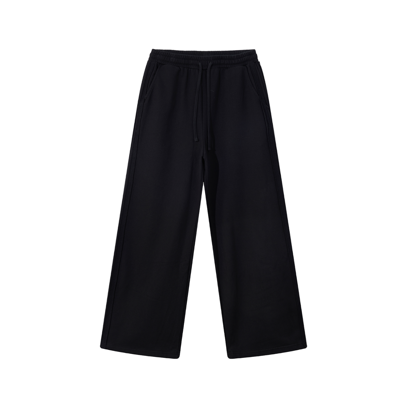 Contrast Tape Straight-Leg Sweatpants