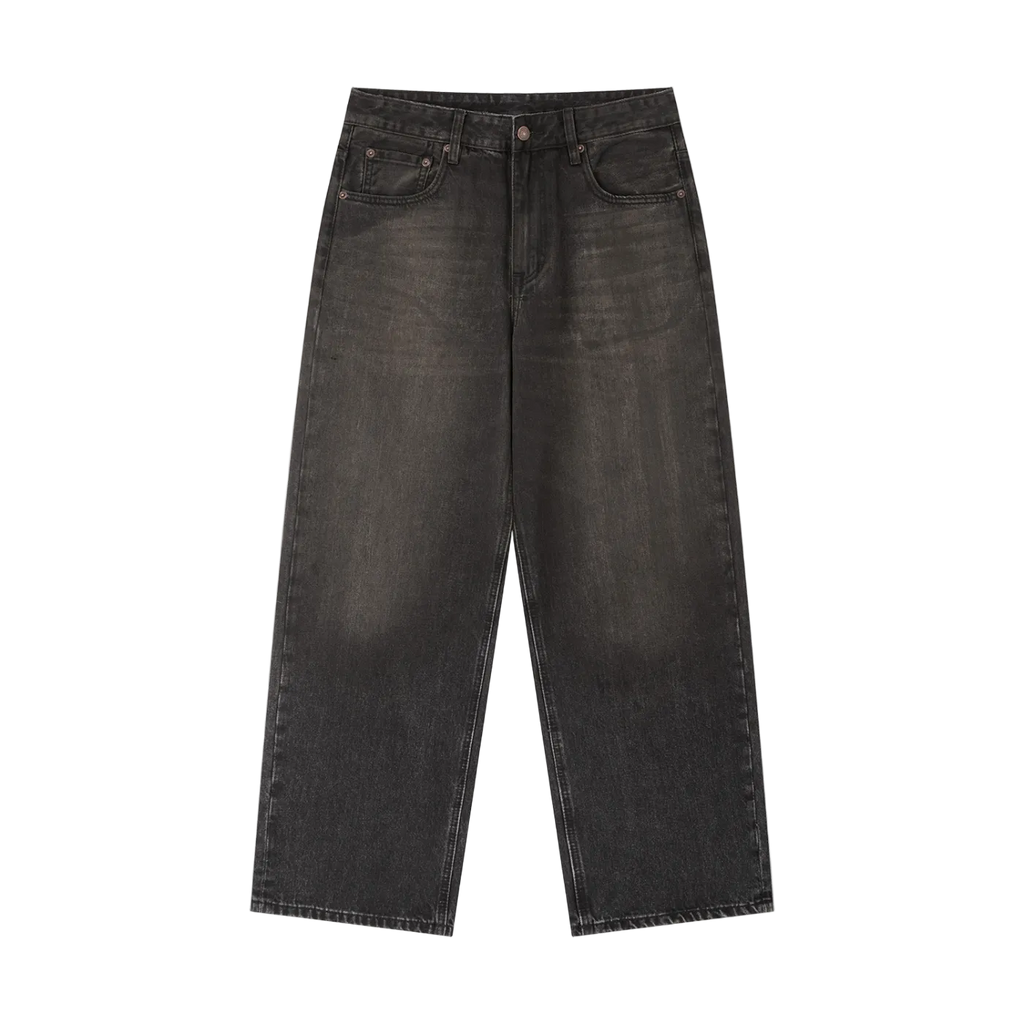 Vintage Wash Heavyweight Denim Jeans