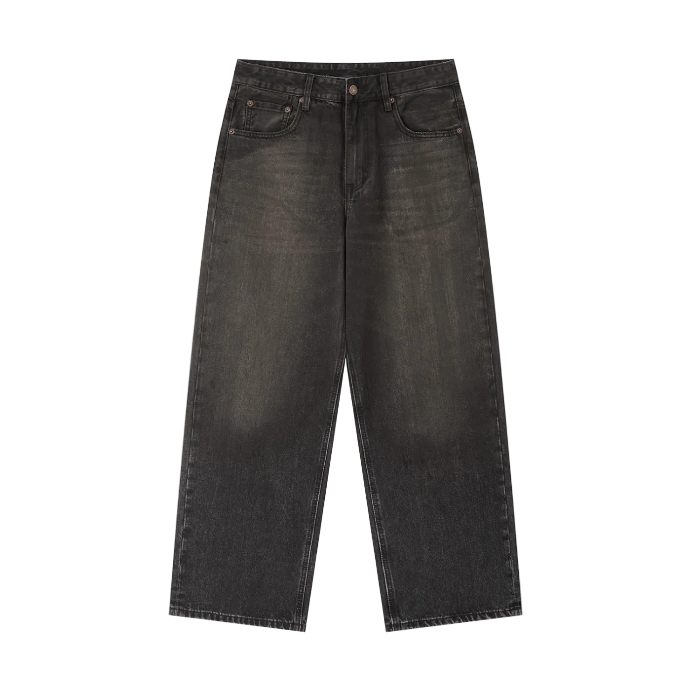 Vintage Wash Heavyweight Denim Jeans