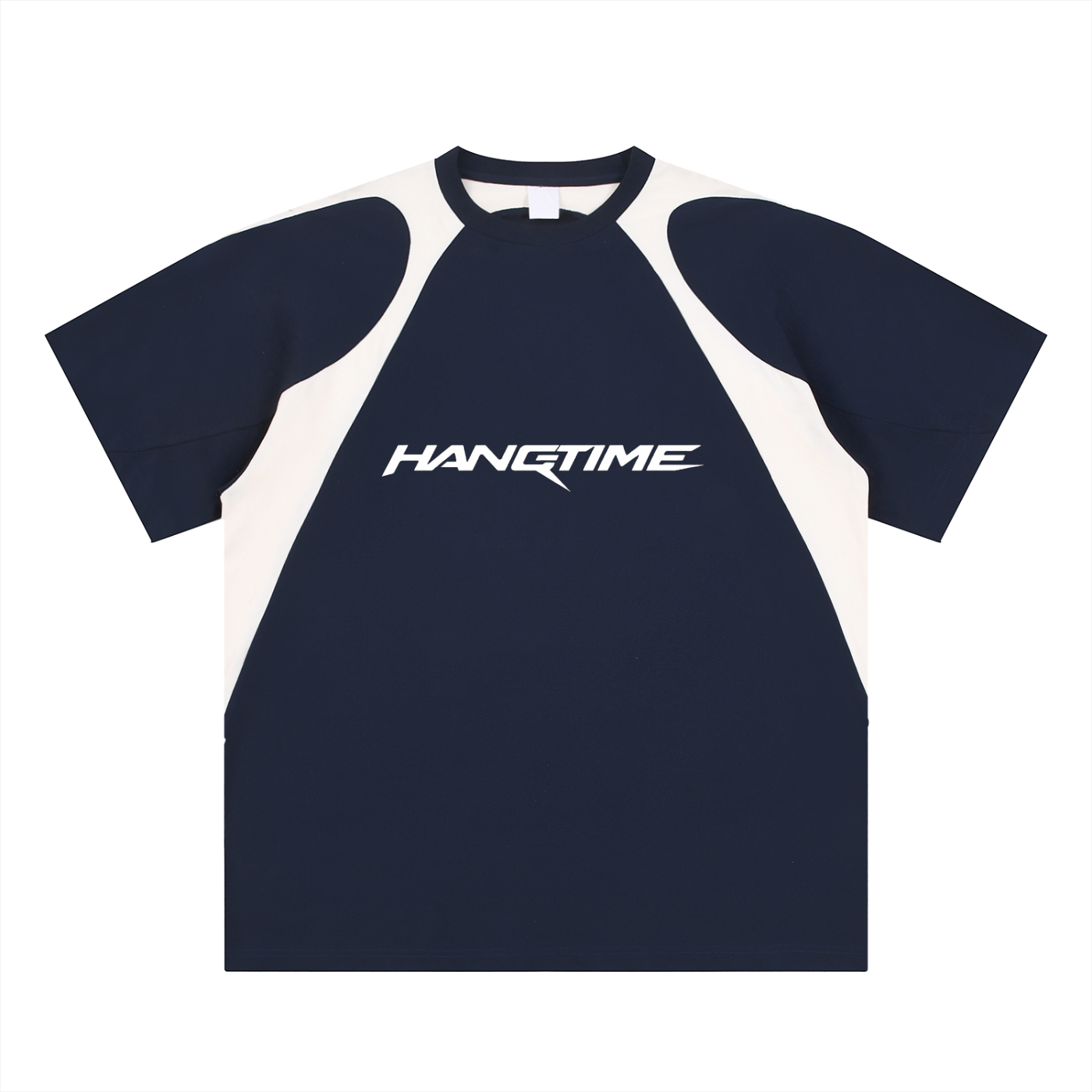 Contrast Panel Cotton T-Shirt