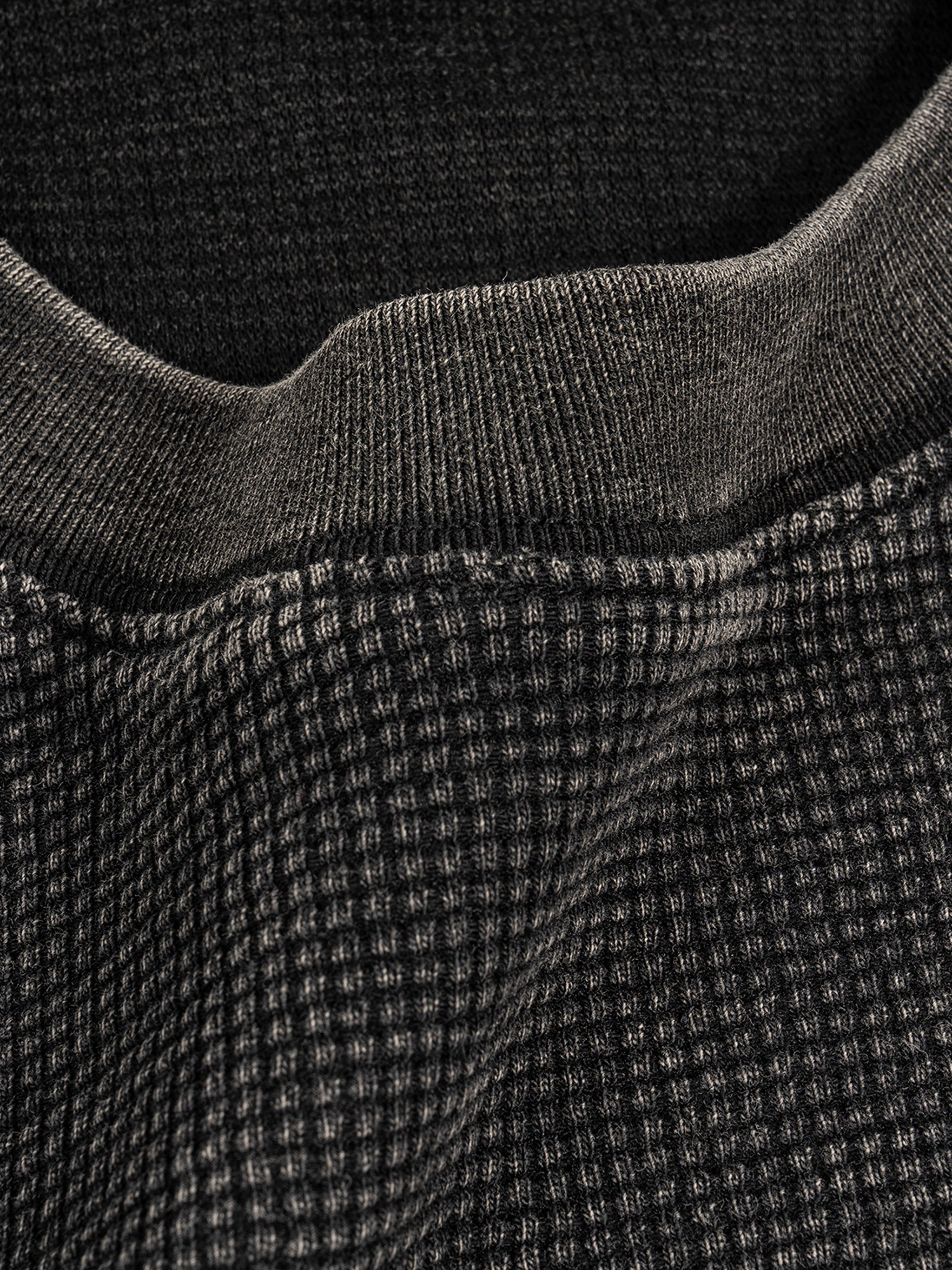 Textured Waffle Washed Boxy T-Shirt